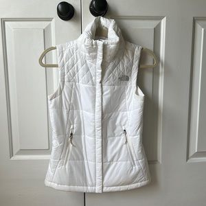 Women’s North Face Vest, White, XS, LIKE NEW